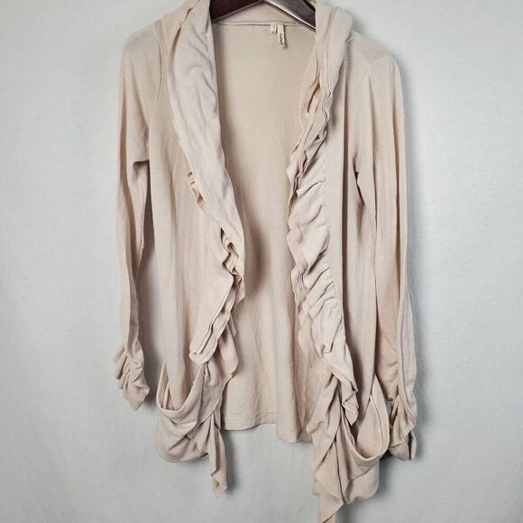 Studio Y Maurices Size Medium Pink Open Front Cardigan Sweater - Picture 2 of 6